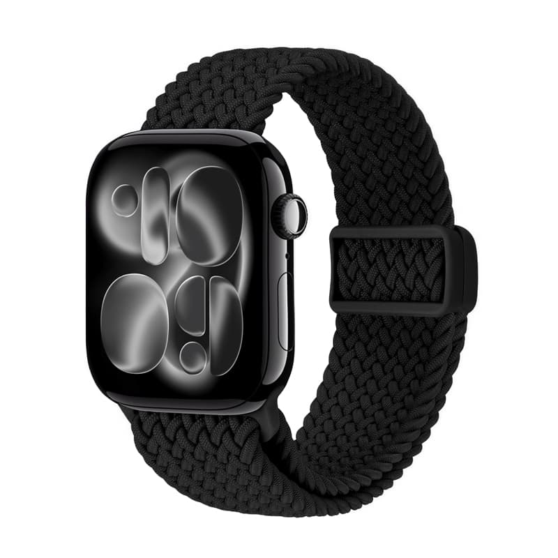 Crong Wave Band - Braided strap for Apple Watch 38/40/41/42 mm (black) 1