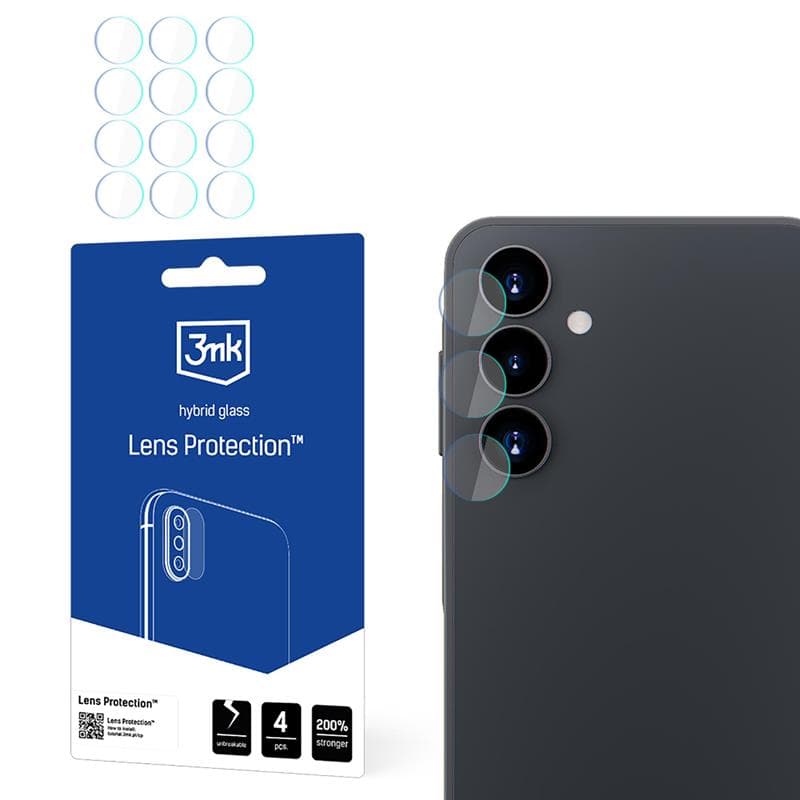 3mk Lens Protection - Camera lens glass for Samsung Galaxy A16 4G/5G (4 sets) 1