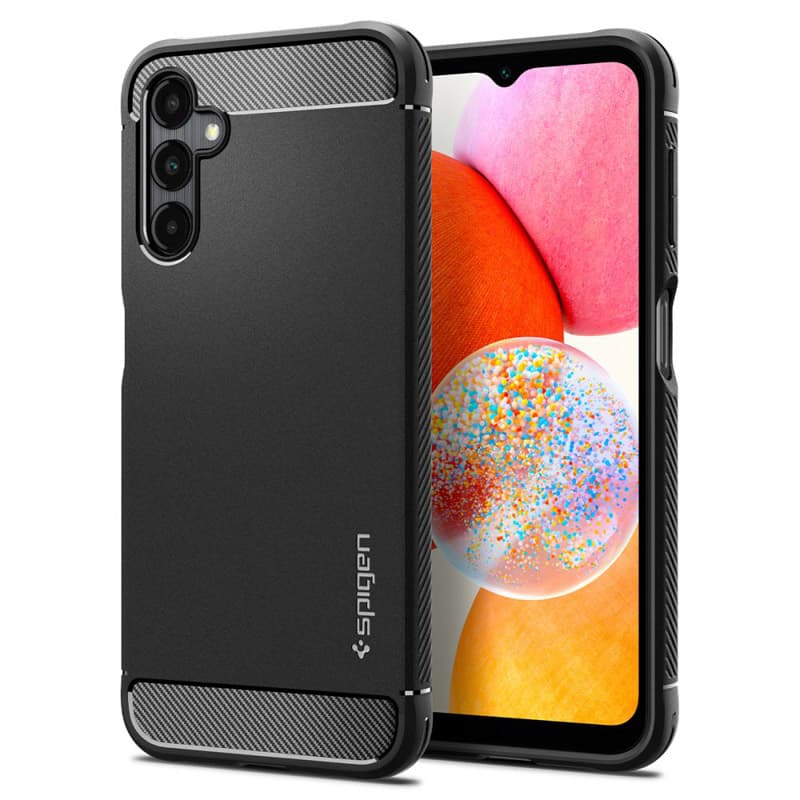 Spigen Rugged Armor - Case for Samsung Galaxy A14 4G / LTE (Black)
