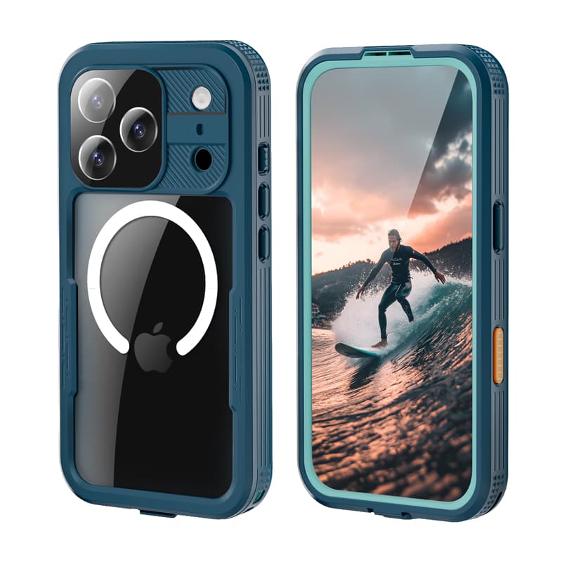 Crong Seal Cover - IP68 Waterproof Case for iPhone 17 Pro (Marine) 1