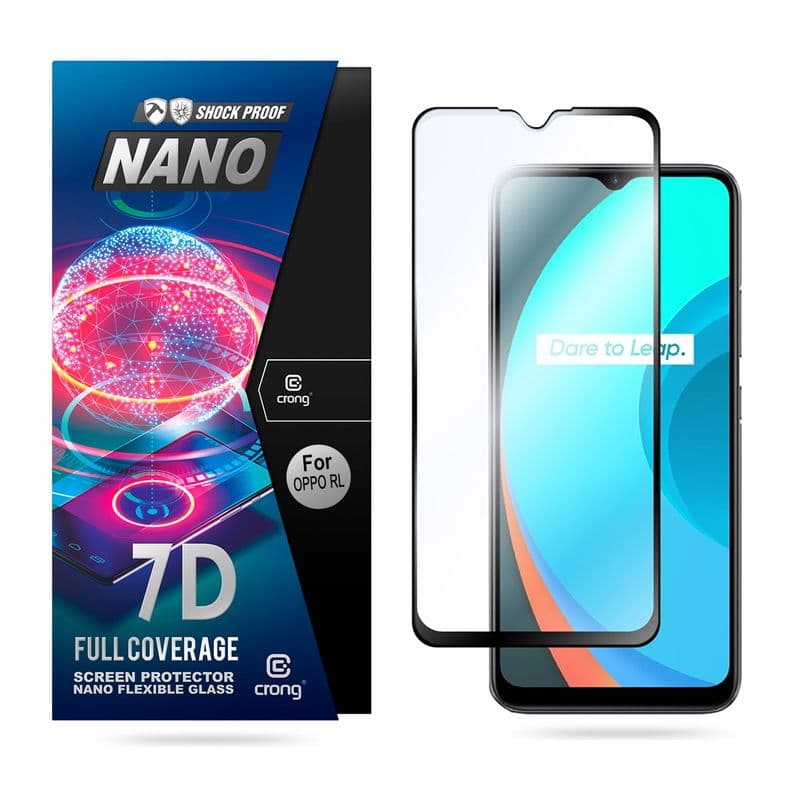 Crong 7D Nano Flexible Glass - 9H Hybrid Glass for Full Screen OPPO realme C11 1