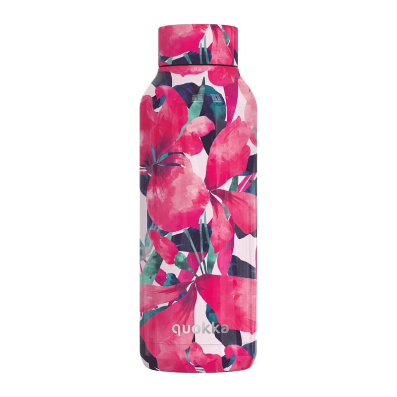 Quokka Solid - Stainless Steel Thermal Bottle 510 ml (Pink Bloom) 1